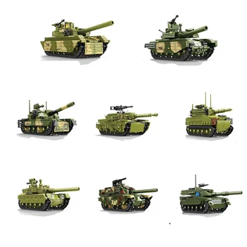 Мини Военный Танковый Блок DIY T-84 T90M PT-91 Abrams Lynx Ariete C1 VT-4 Автомобиль Строительный Кирпич Игрушка Для Мальчиков