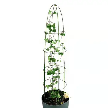 Новая решетка для вьющихся растений Садовая подставка для помидоров Клетка для цветов Опорная рама для растений Решетка Переносная башня для растений