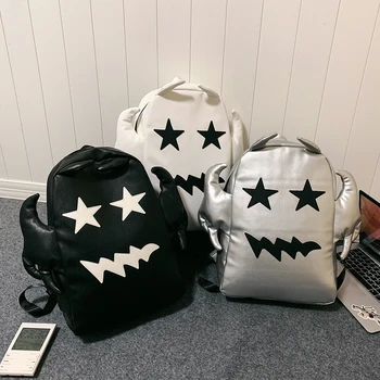 Рюкзак Demon Bat Водонепроницаемый, большой емкости, модная школьная сумка для путешествий, милый Призрачный дух, многофункциональный унисекс для мужчин и женщин