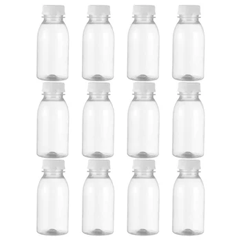 12 шт. Пластиковые контейнеры для молочных бутылок многоразового использования, бутылки для сока, Йогурт Портативный The Pet Drink Для приготовления сока из прозрачных напитков