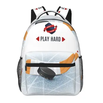 Женский рюкзак, хоккейная клюшка, школьная сумка с шайбой для мужчин, женская дорожная сумка, повседневный школьный рюкзак