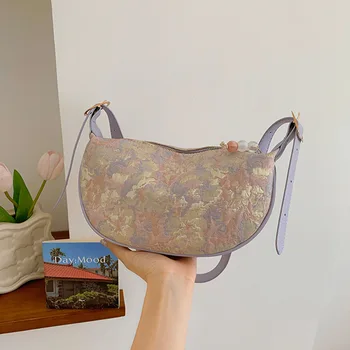 Известная дизайнерская сумка подмышками Маленькая сумка для пельменей Женские сумки Женские сумки для поездок на работу Модные сумки через плечо